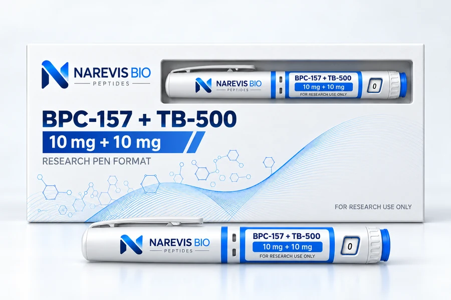 BPC-157 + TB-500 Pen — illustrative packaging mockup