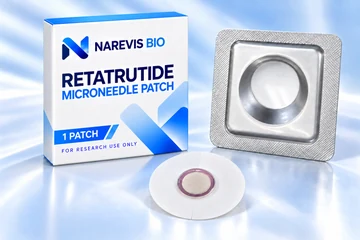 Retatrutide Microneedle Patch — Single — illustrative packaging mockup